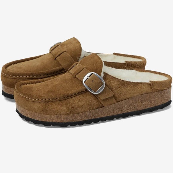 Birkenstock Shoes - Birkenstock women’s 11 Buckley Shearling - Suede